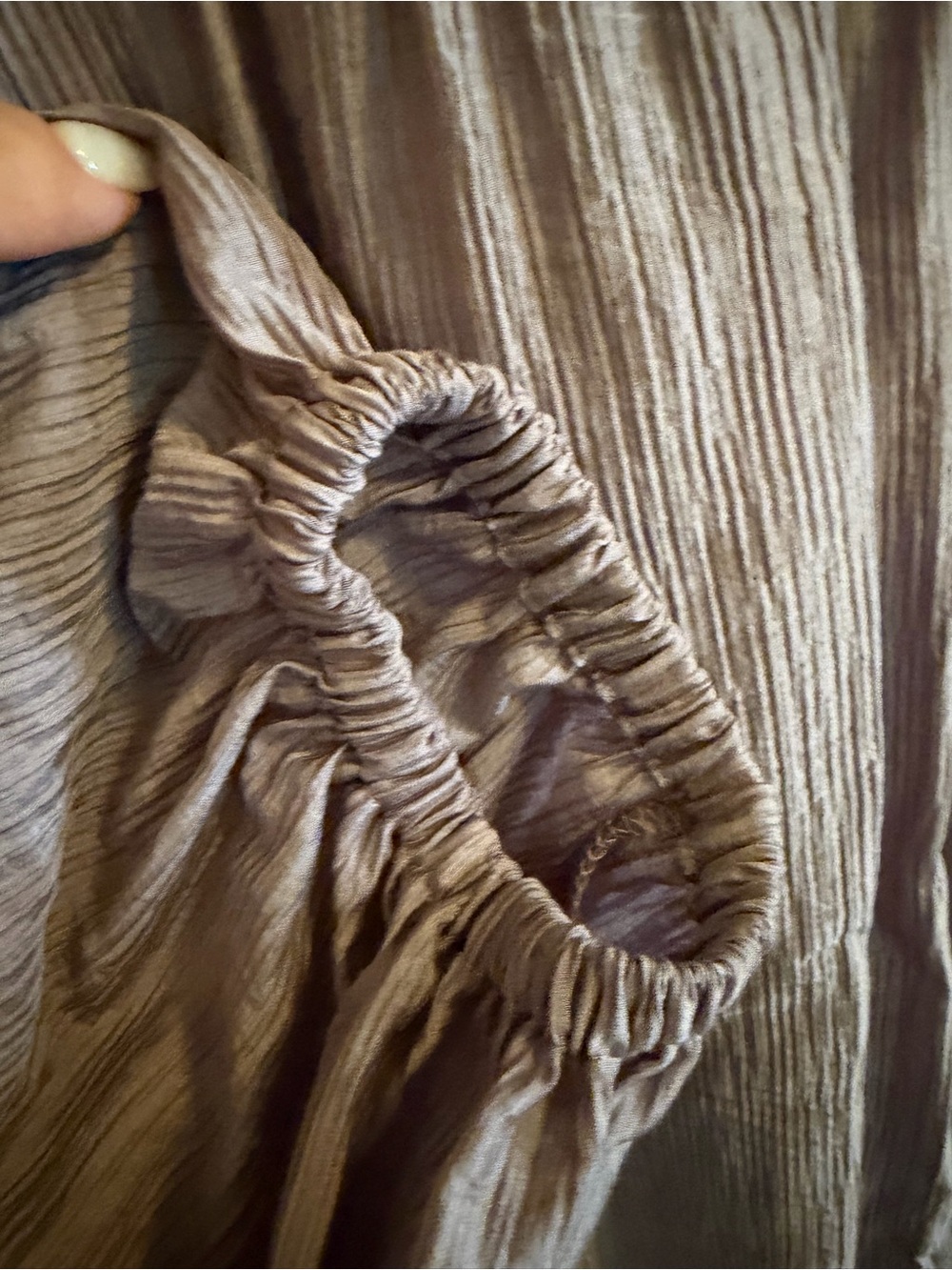 Laura Ashley Boho Peasant Blouse | NWT | Size 2X | Dusty Mauve | Lace Trim - Picture 8 of 8